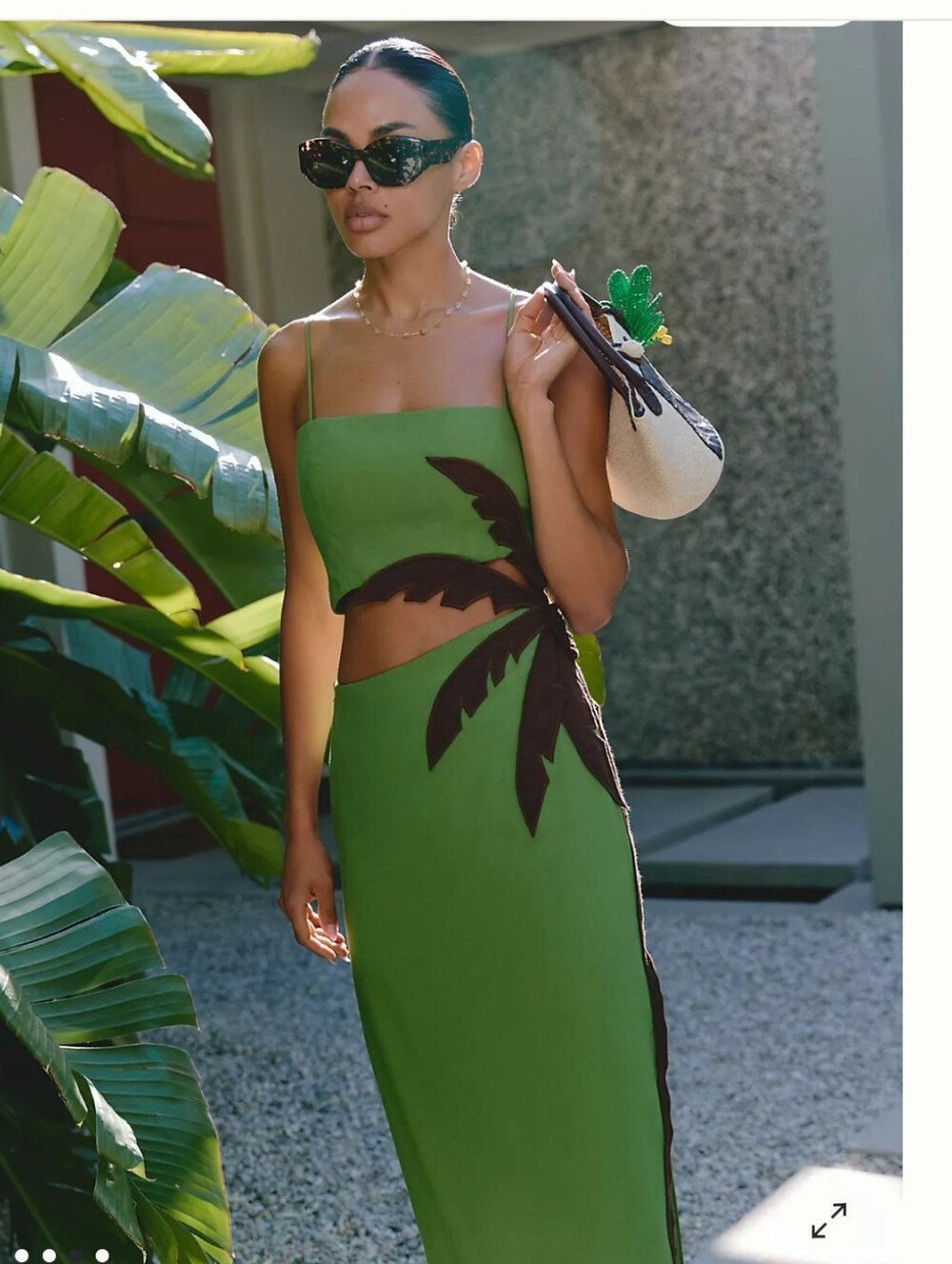 Farm Rio Palm Tree Mididress - Picture 3 of 4